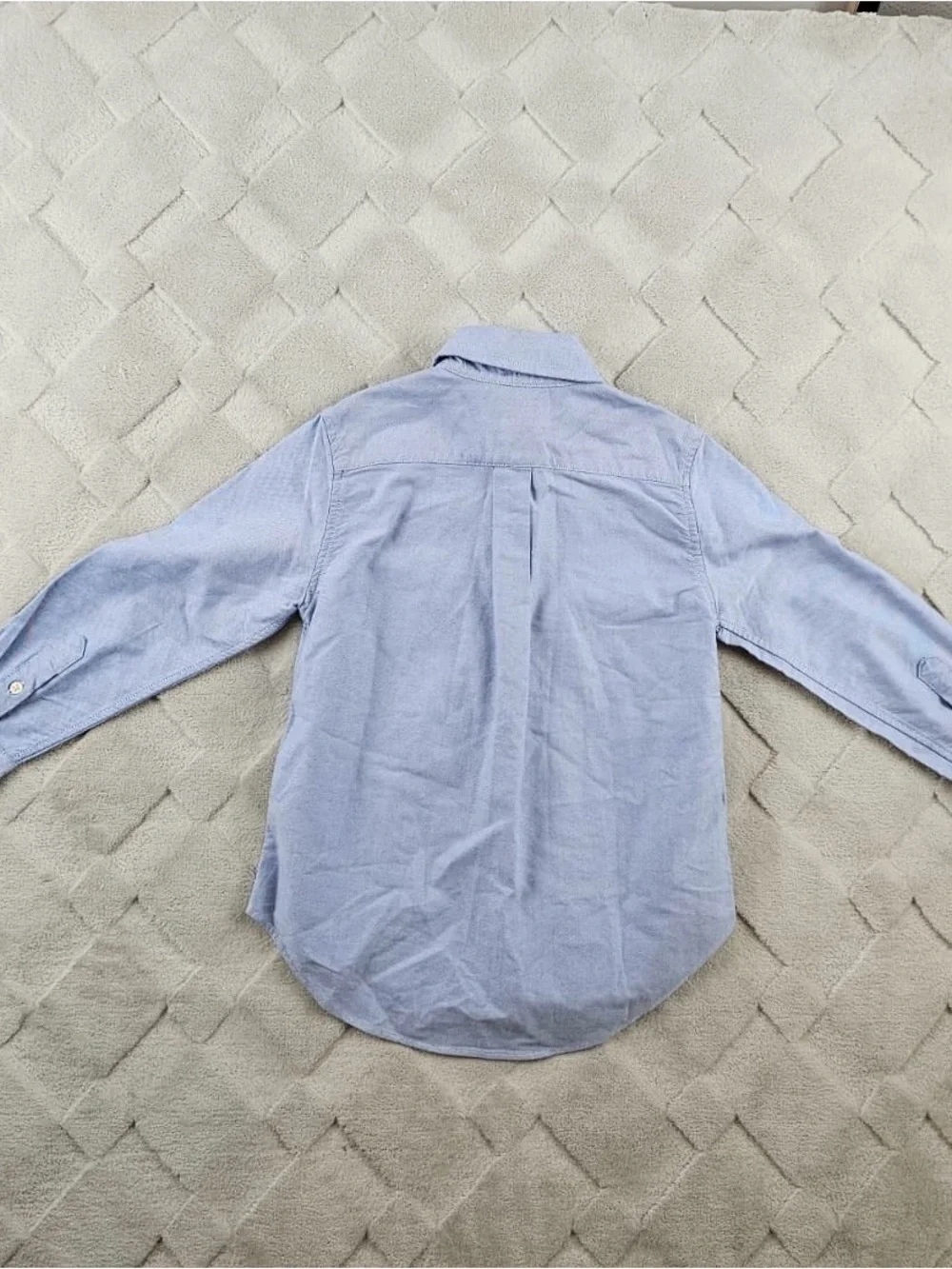 Ralph Lauren Kids Shirt Youth 5 Oxford Button Up Big Pony Solid Blue